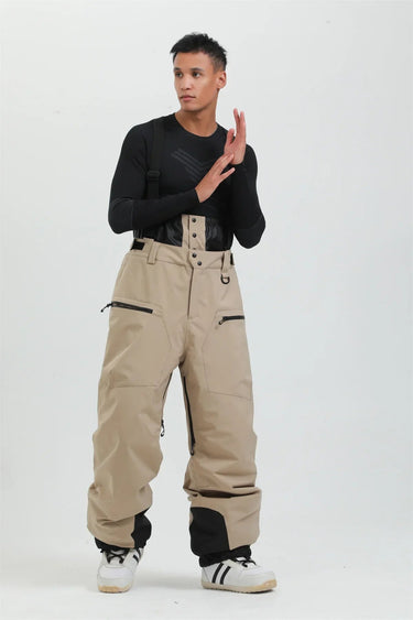 Pantalon de ski pour homme avec bretelles et braguette zippée 2