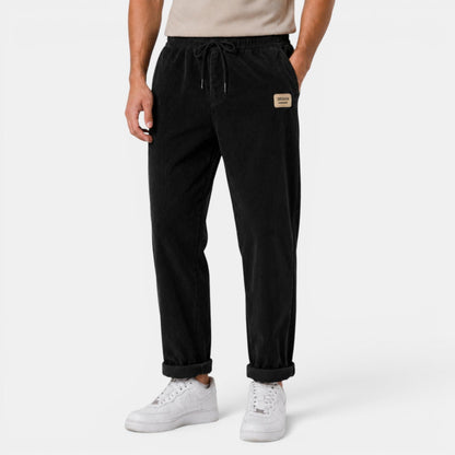Pantalon droit en velours côtelé pour homme 2
