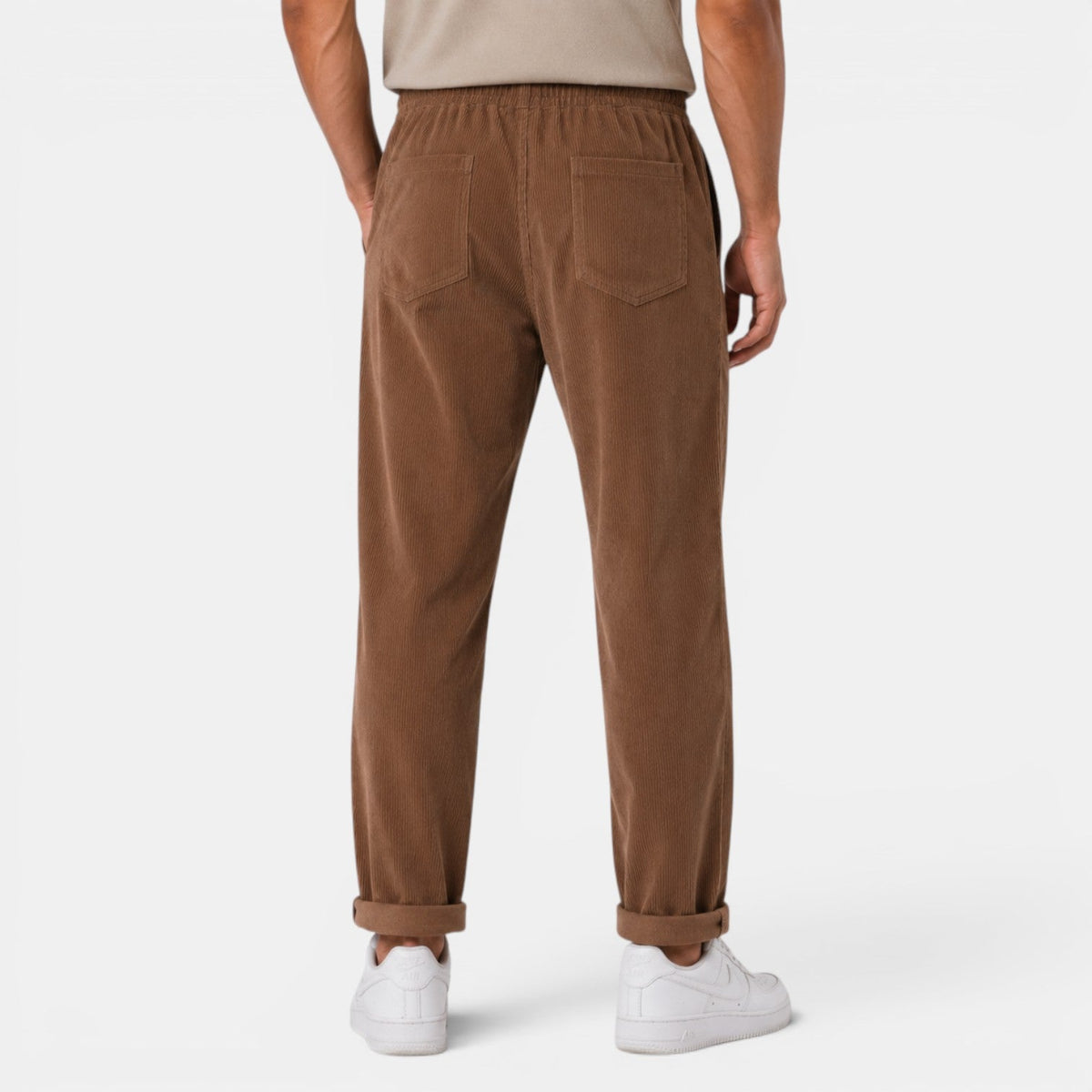 Pantalon droit en velours côtelé pour homme 6