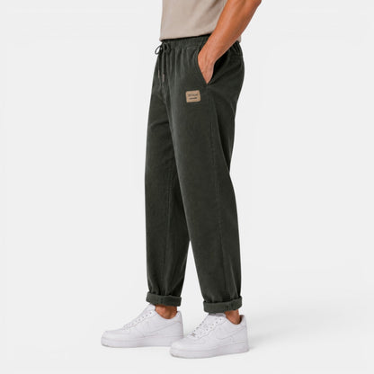 Pantalon droit en velours côtelé pour homme 9