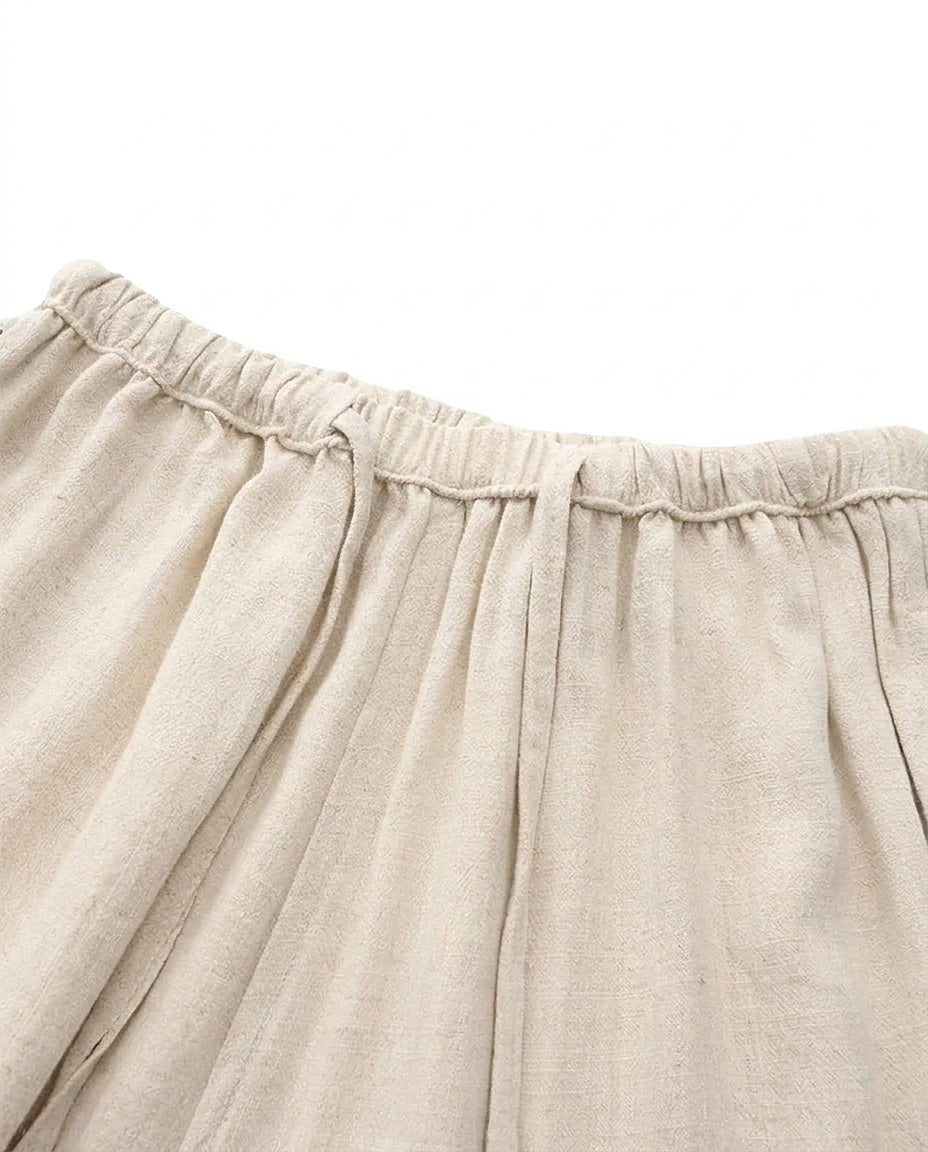Pantalon droit pour homme avec taille à cordon 10