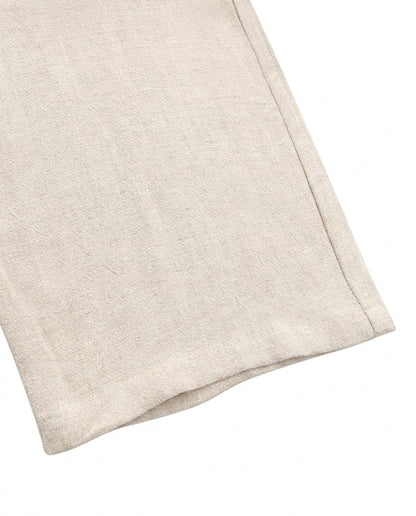 Pantalon droit pour homme avec taille à cordon 11