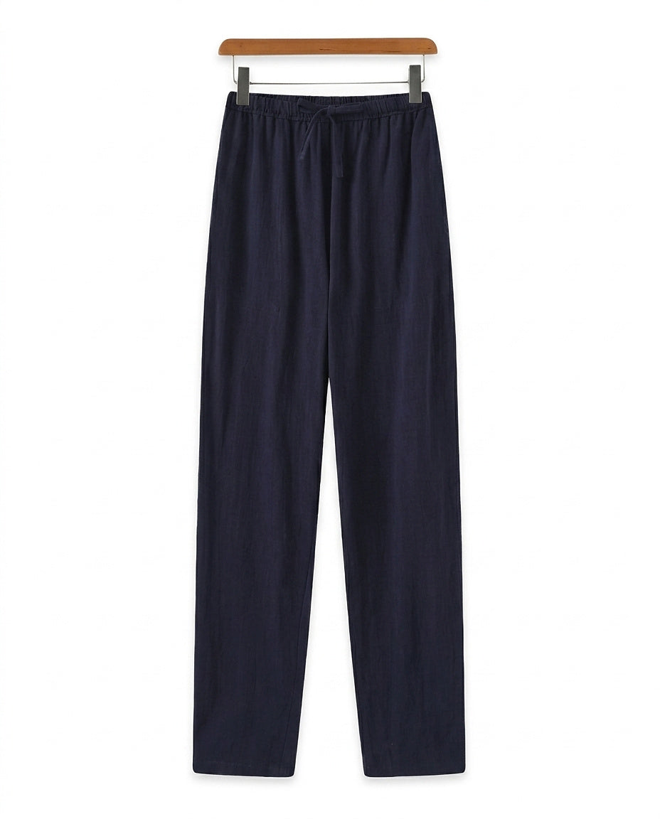 Pantalon droit pour homme avec taille à cordon 2