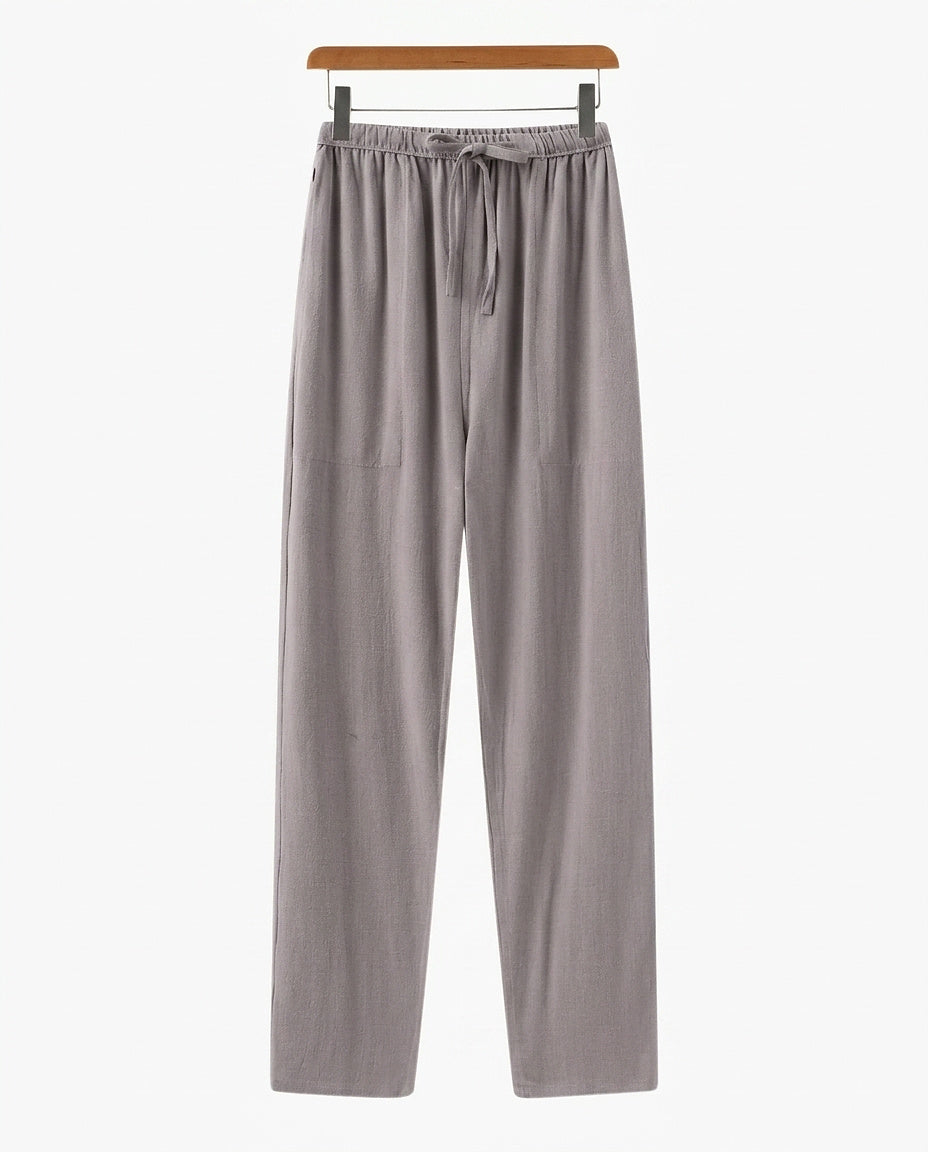 Pantalon droit pour homme avec taille à cordon 5