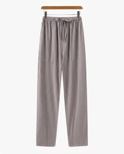 Pantalon droit pour homme avec taille à cordon 5