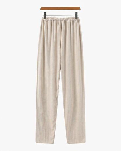 Pantalon droit pour homme avec taille à cordon 9