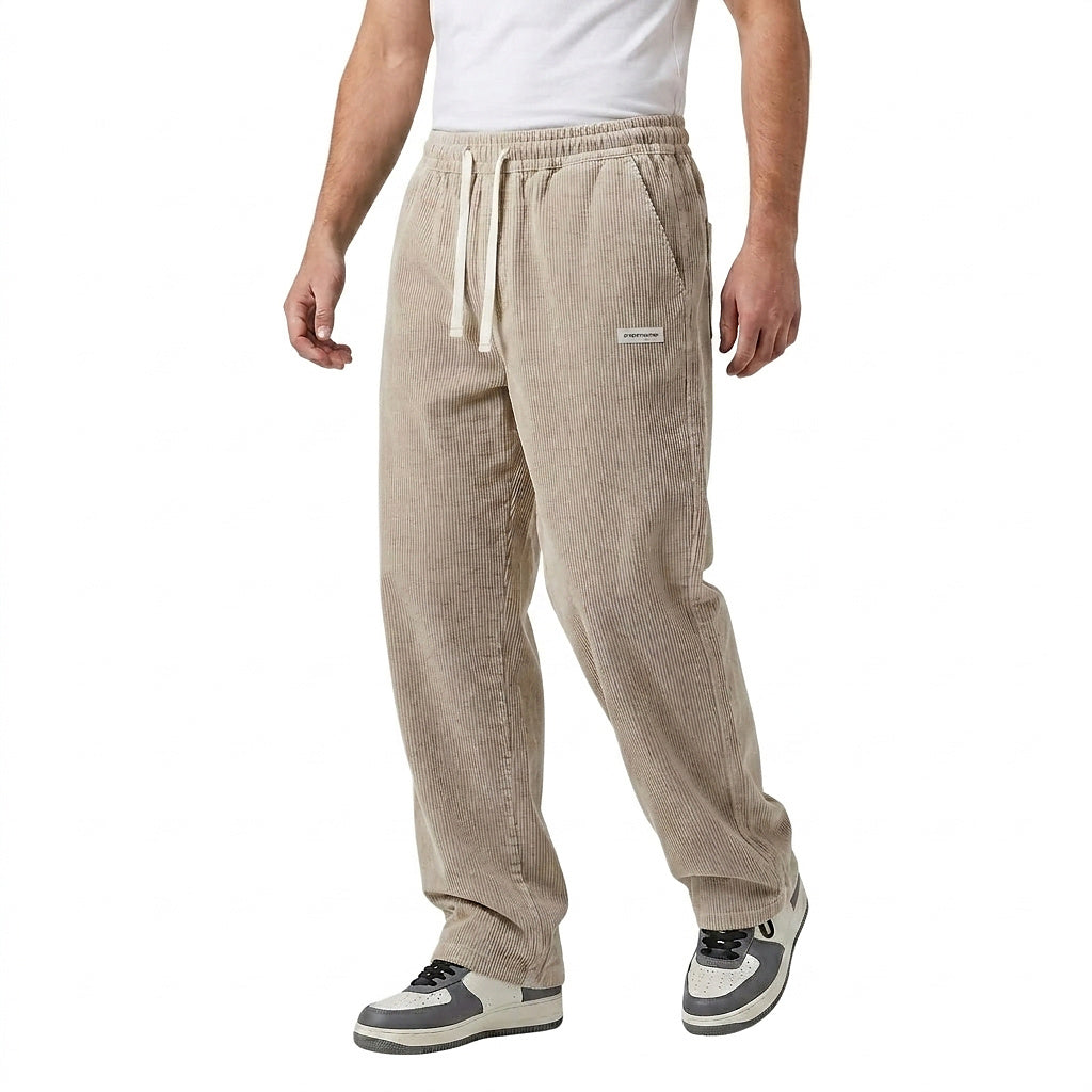 Pantalon en velours côtelé pour homme avec cordon de serrage 2