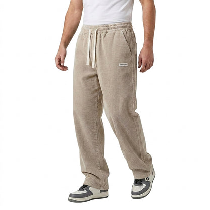 Pantalon en velours côtelé pour homme avec cordon de serrage 2