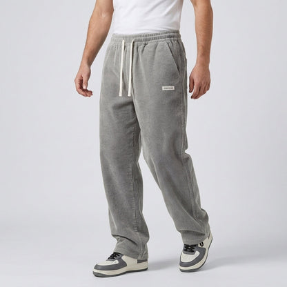Pantalon en velours côtelé pour homme avec cordon de serrage 4