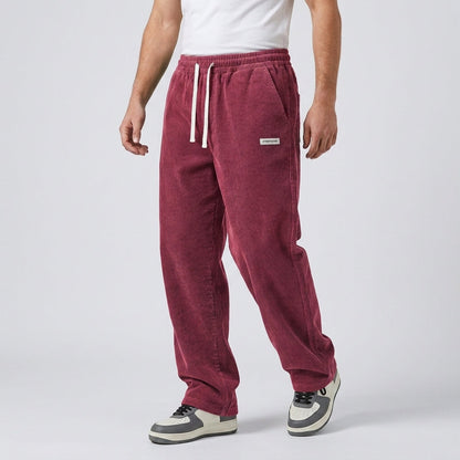Pantalon en velours côtelé pour homme avec cordon de serrage 5