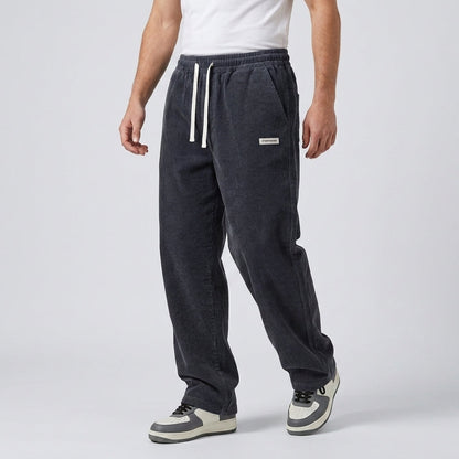 Pantalon en velours côtelé pour homme avec cordon de serrage 6