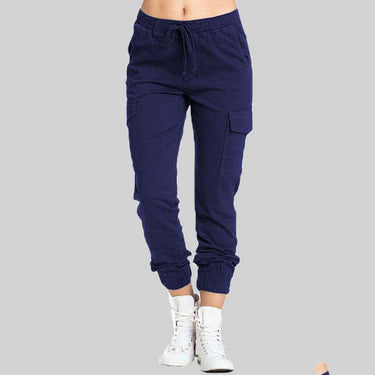 Pantalon jogger cargo pour femme avec taille à cordon 2