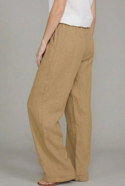 Pantalon large pour femme avec cordon de serrage 7