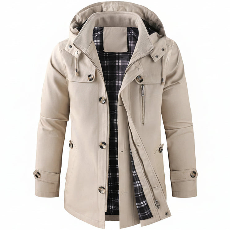 Parka Homme Imperméable À Capuche-Gigié