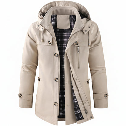 Parka Homme Imperméable À Capuche-Gigié