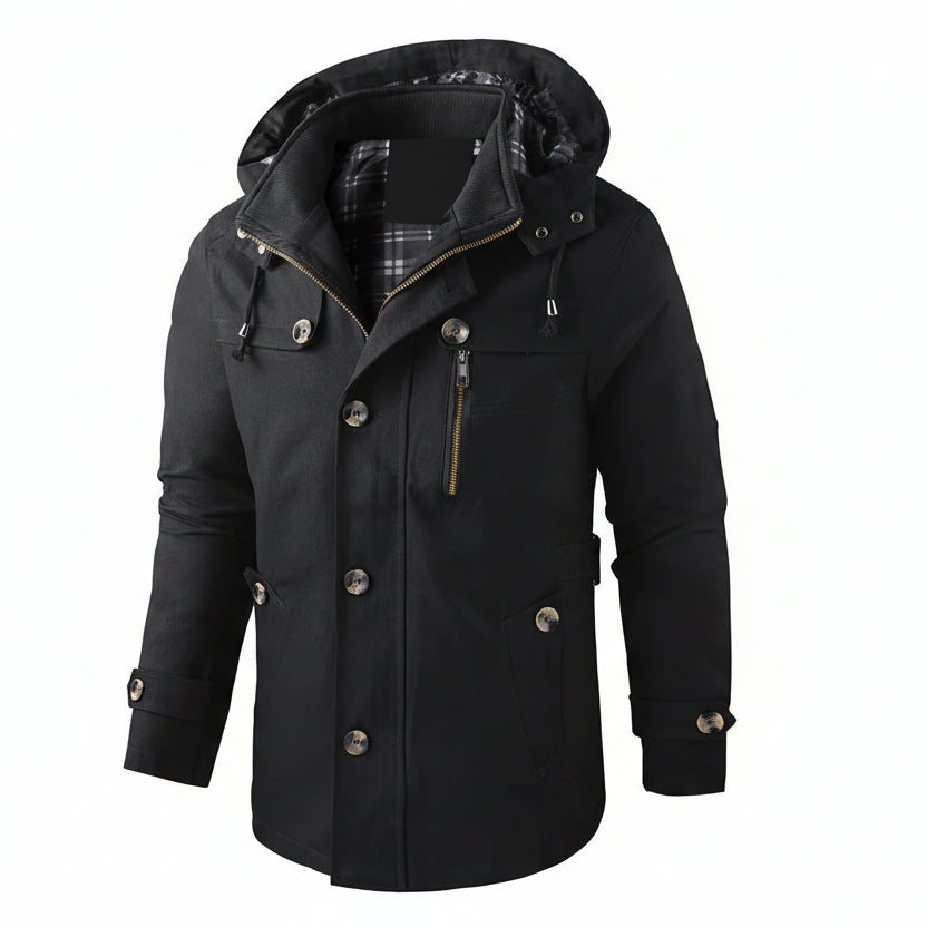Parka Homme Imperméable À Capuche-Gigié