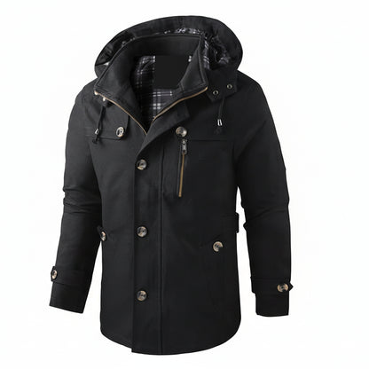 Parka Homme Imperméable À Capuche-Gigié