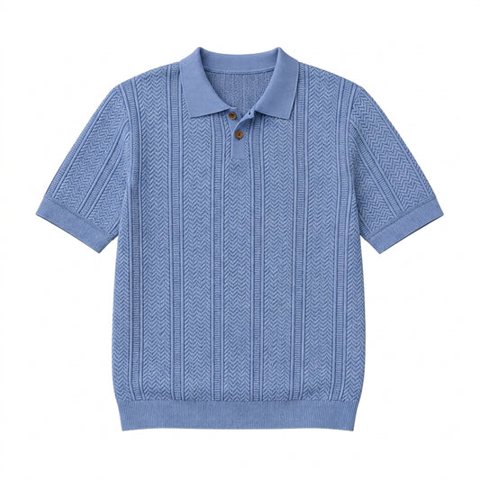 Polo en maille torsadée pour homme The Montecito