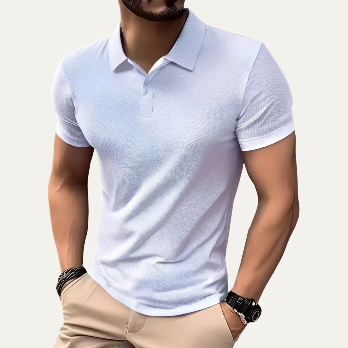 Polo homme à manches courtes avec patte de boutonnage 2