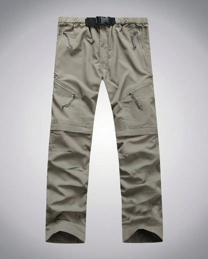 Pantalon Cargo Homme avec Poches Zippées et Taille Réglable