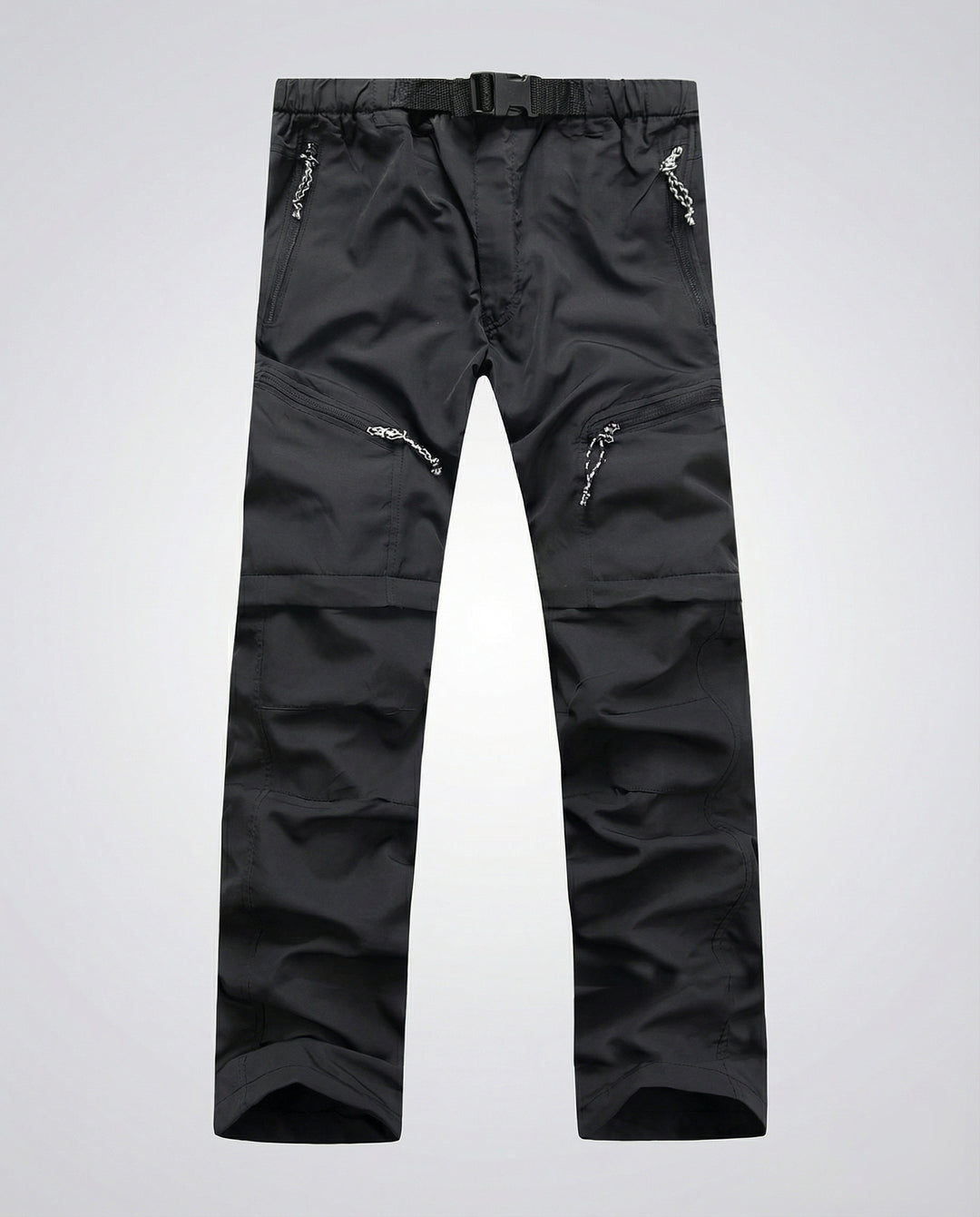 Pantalon Cargo Homme avec Poches Zippées et Taille Réglable