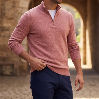 Pull en maille à fermeture éclair pour homme 5