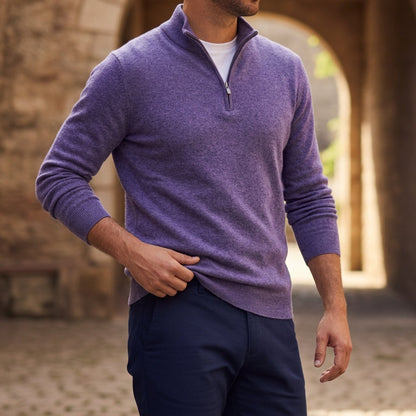 Pull en maille à fermeture éclair pour homme 6