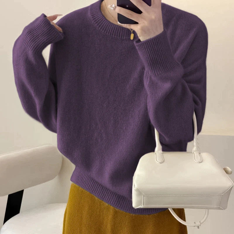 Pull Femme Oversize Col Rond-Gigié