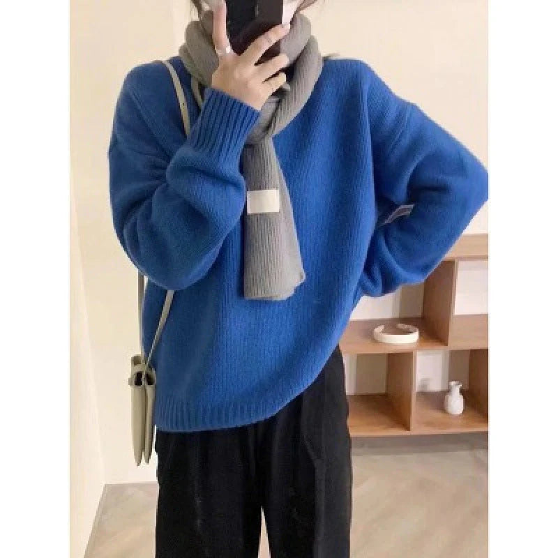 Pull Femme Oversize Col Rond-Gigié