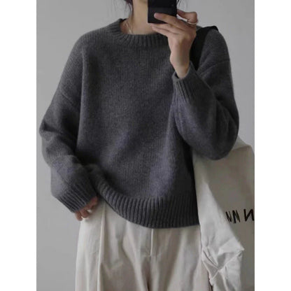 Pull Femme Oversize Col Rond-Gigié