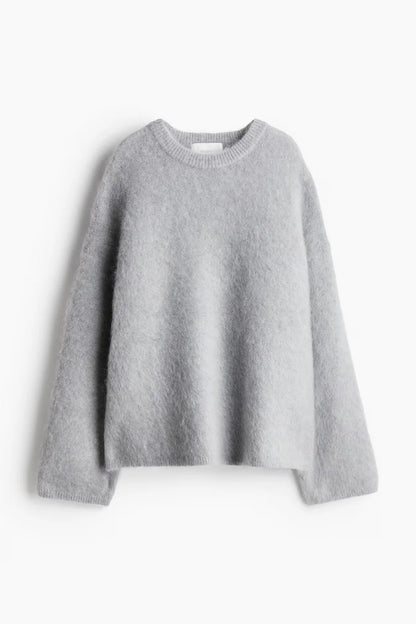 Pull Femme Oversize Col Rond-Gigié