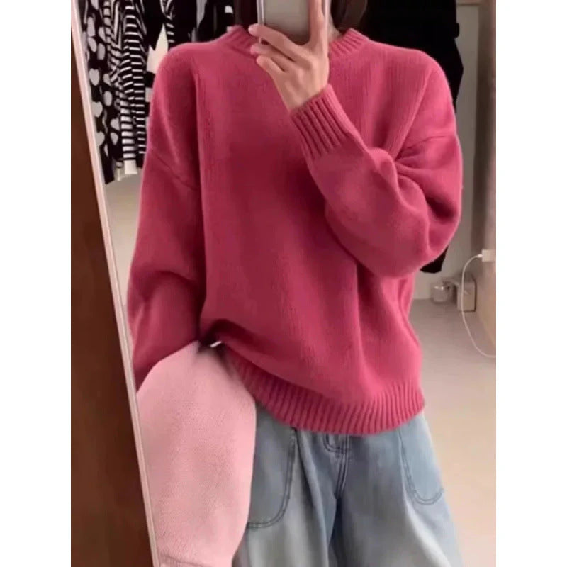 Pull Femme Oversize Col Rond-Gigié