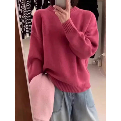 Pull Femme Oversize Col Rond-Gigié