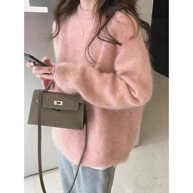 Pull Femme Oversize Col Rond-Gigié