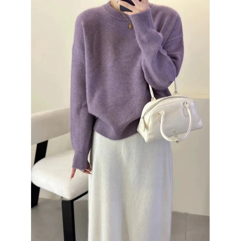 Pull Femme Oversize Col Rond-Gigié