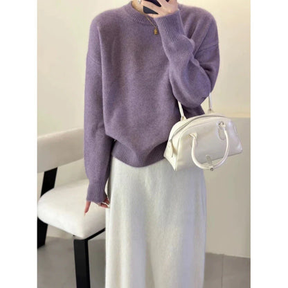 Pull Femme Oversize Col Rond-Gigié