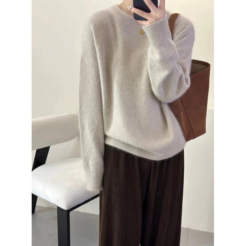 Pull Femme Oversize Col Rond-Gigié