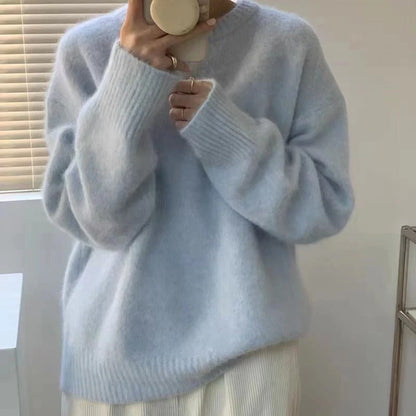 Pull Femme Oversize Col Rond-Gigié