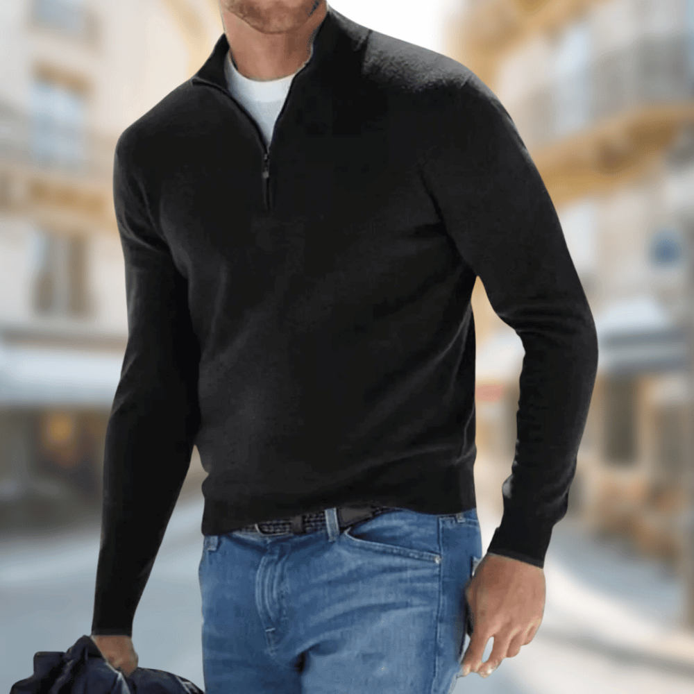 Pull-over zippé pour homme 2