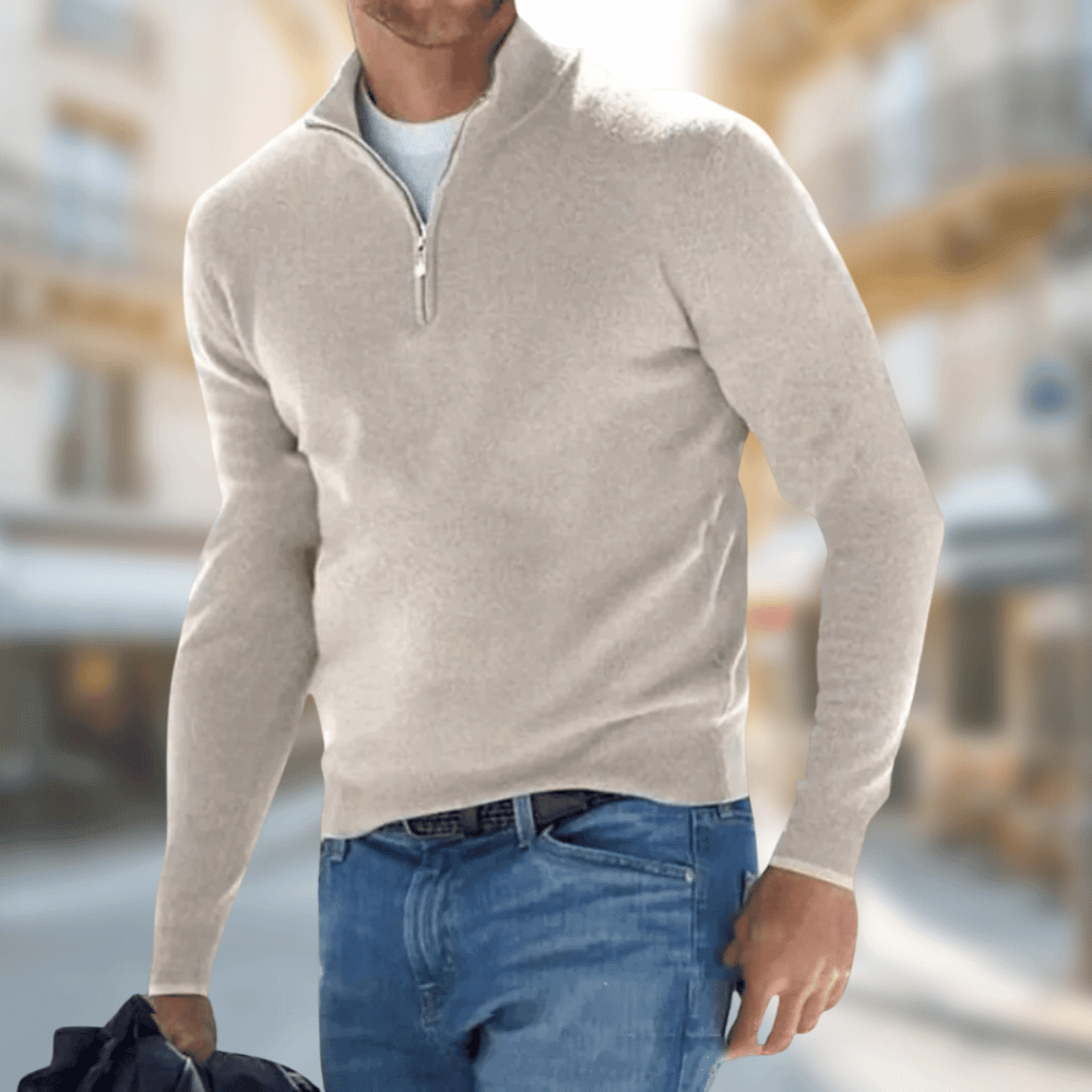 Pull-over zippé pour homme 4