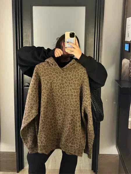 Sweat à capuche unisexe avec motif intégral et poche kangourou