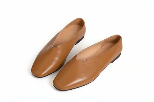 Chaussures Femme à Enfilage avec Bout Fermé et Semelle Plate