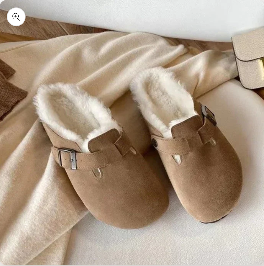 Sabots sandales unisexe en daim avec bride à boucle réglable 4