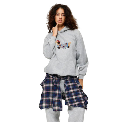 Hoodie Oversize Broderie Teckel Poche Kangourou-Gigié
