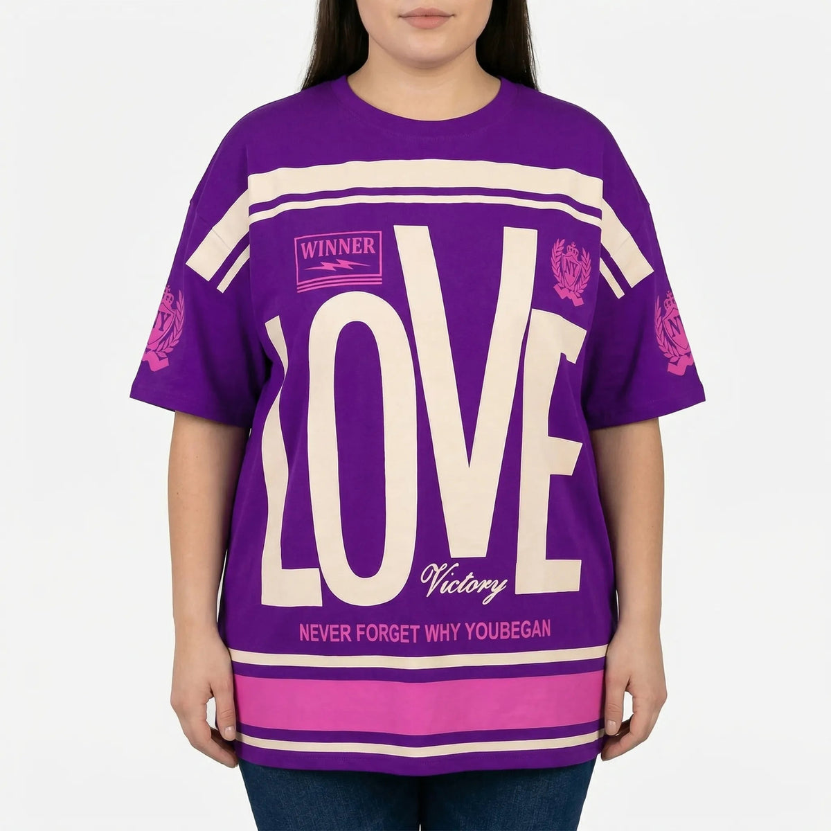 T-shirt oversize à imprimé graphique pour femme 2