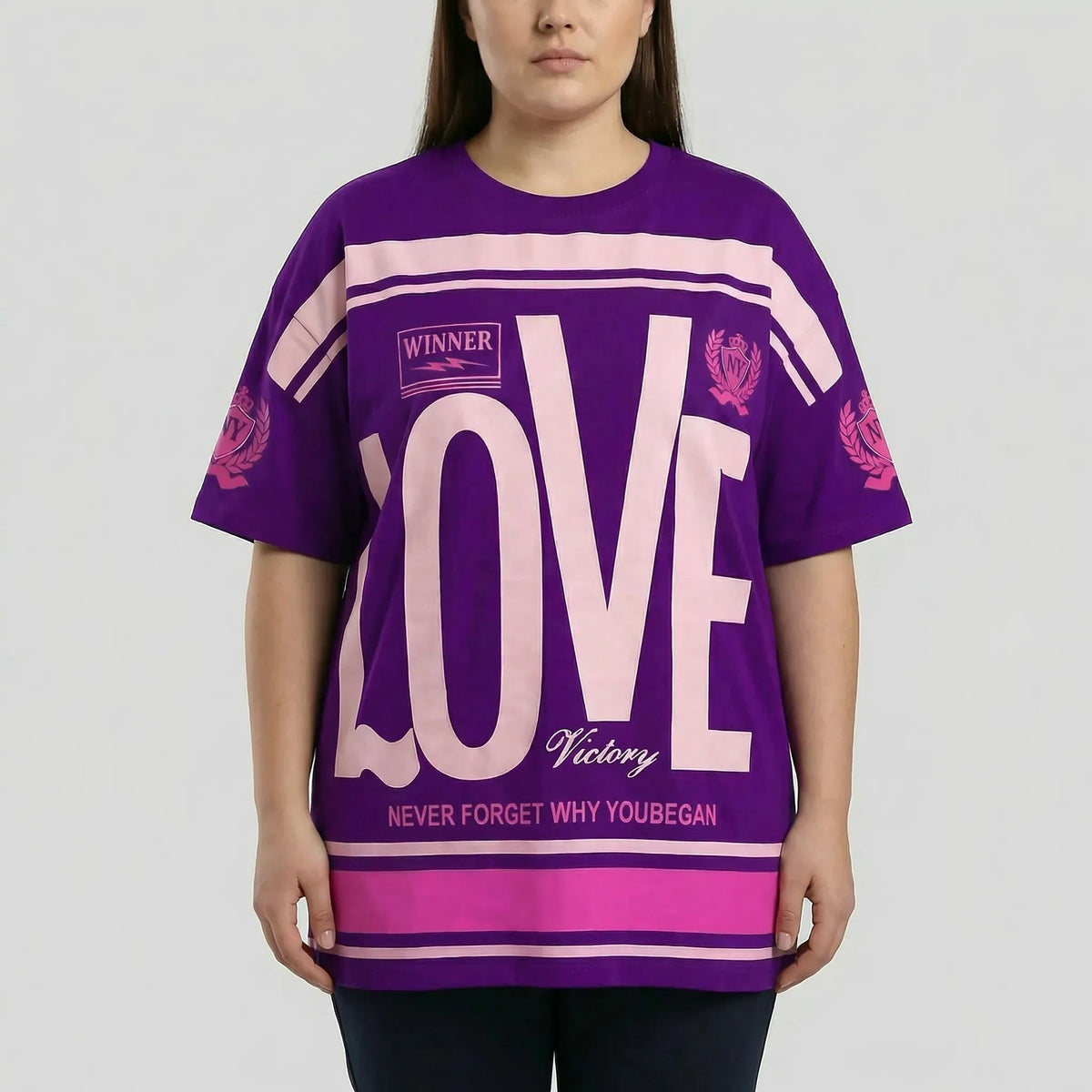 T-shirt oversize à imprimé graphique pour femme 5