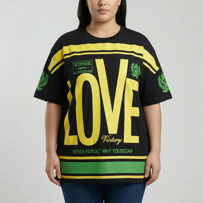 T-shirt oversize à imprimé graphique pour femme 7