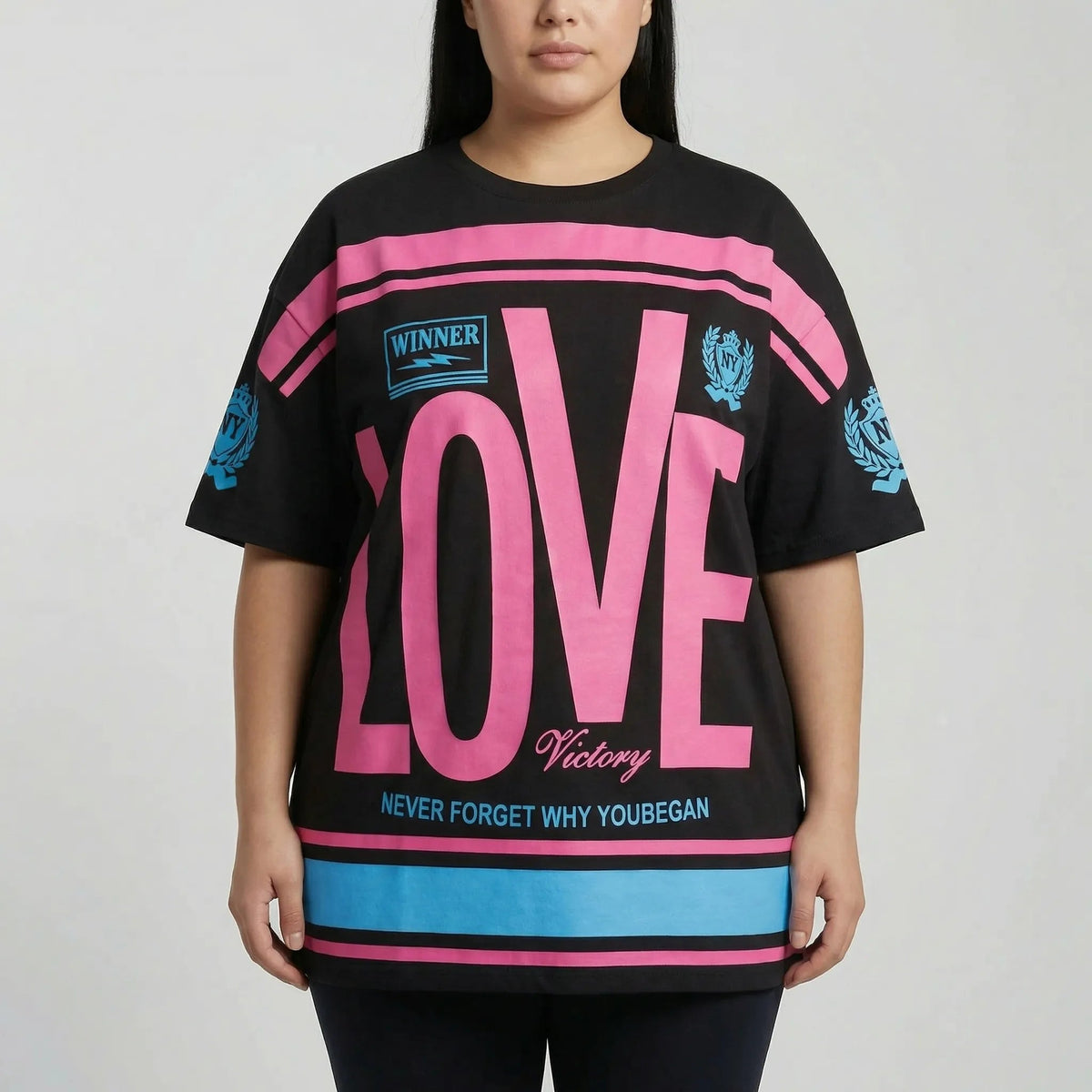 T-shirt oversize à imprimé graphique pour femme 8