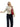 Trench-coat court pour femme avec ceinture et boutons 2