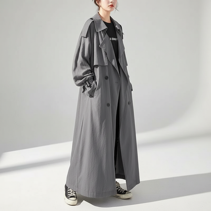 Trench-coat long oversize pour femme 5